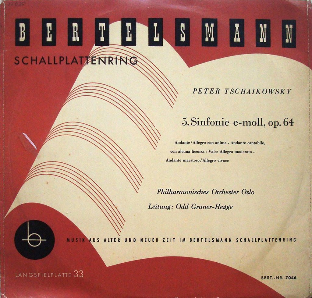 LP - Grüner-Hegge/Oslo PO: Tchaikovsky Symphony No. 5 - Bertelsmann BEST-NR. 7046