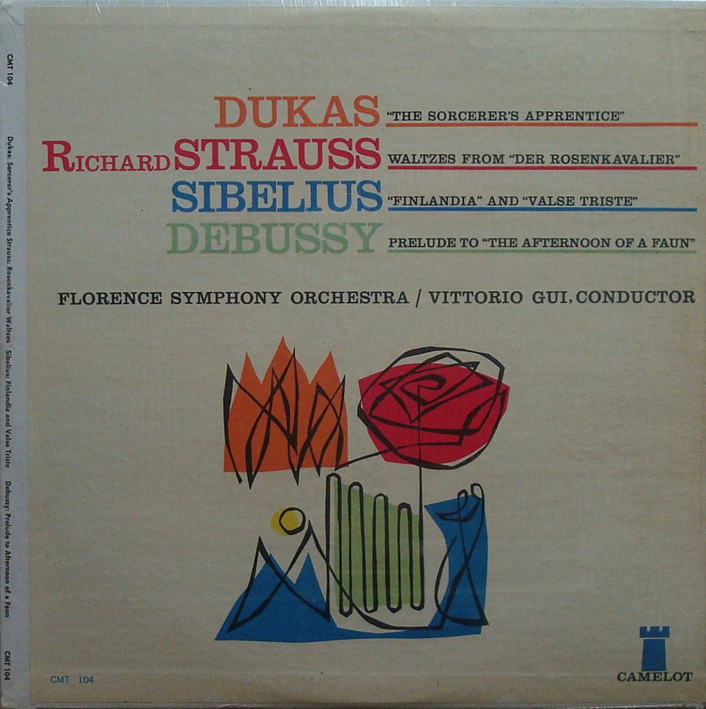 LP - Gui/Florence SO: Finlandia, Sorcerer's Apprentice, Et Al. - Camelot CMT 104