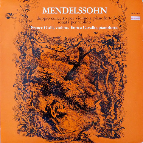 Gulli & Cavallo: Mendelssohn Double Conceto for Violin & Piano - Angelicum LPA 5978
