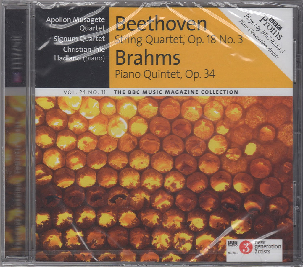 CD - Hadland: Brahms Pf Qnt + Beethoven - BBC Music Magazine Vol. 24 No. 11 (sealed)