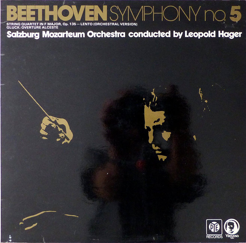 Hager: Beethoven Symphony No. 5 & Lento from Op. 135 + Gluck - Pye TPLS 13068