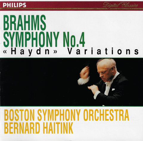 Haitink/BSO: Brahms Symphony No. 4 + Haydn Vars. - Philips G2 34991 (club)