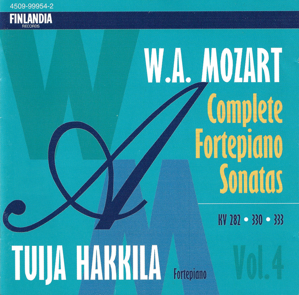Hakkila: Mozart Piano Sonatas K. 282, 330, 333 - Finlandia 4509-99954-2