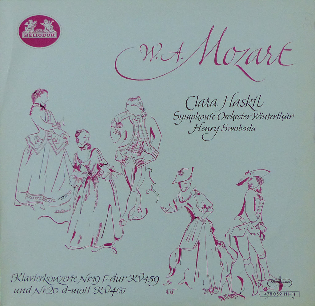 Haskil/Swoboda: Mozart Piano Concertos 19 & 20 - Heliodor 478 059