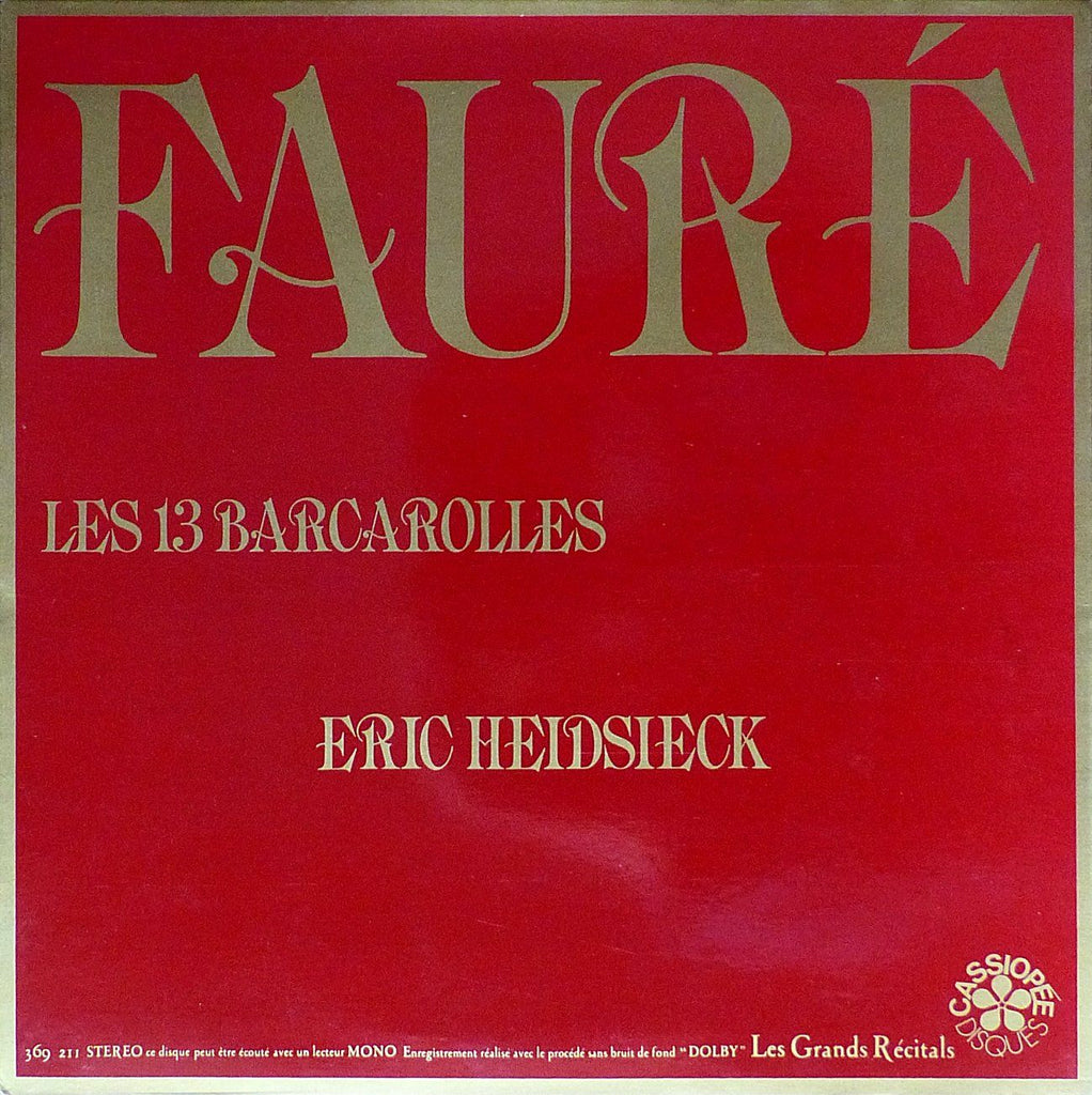 Heidsieck: Fauré 13 Barcarolles - Cassiopée 369 211