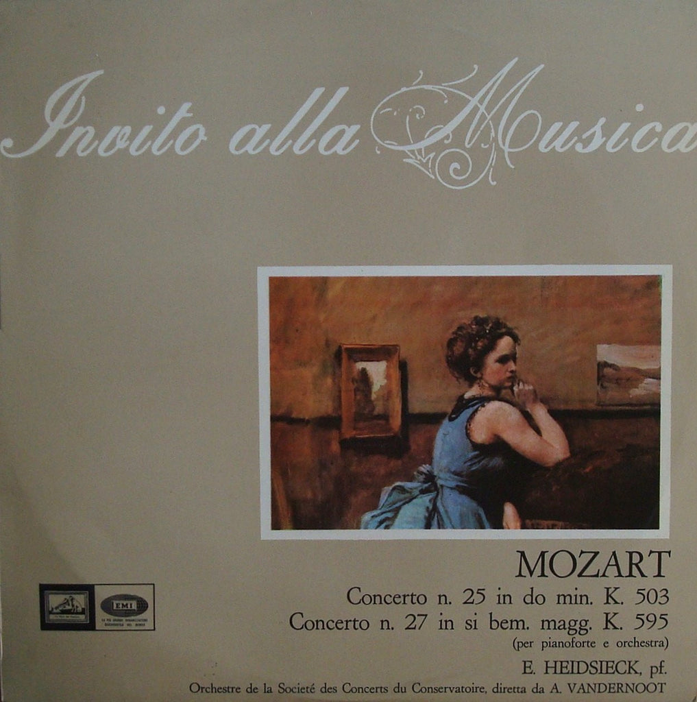 LP - Heidsieck: Mozart Piano Concertos Nos. 25 & 27 - Italian EMI QIM 6367