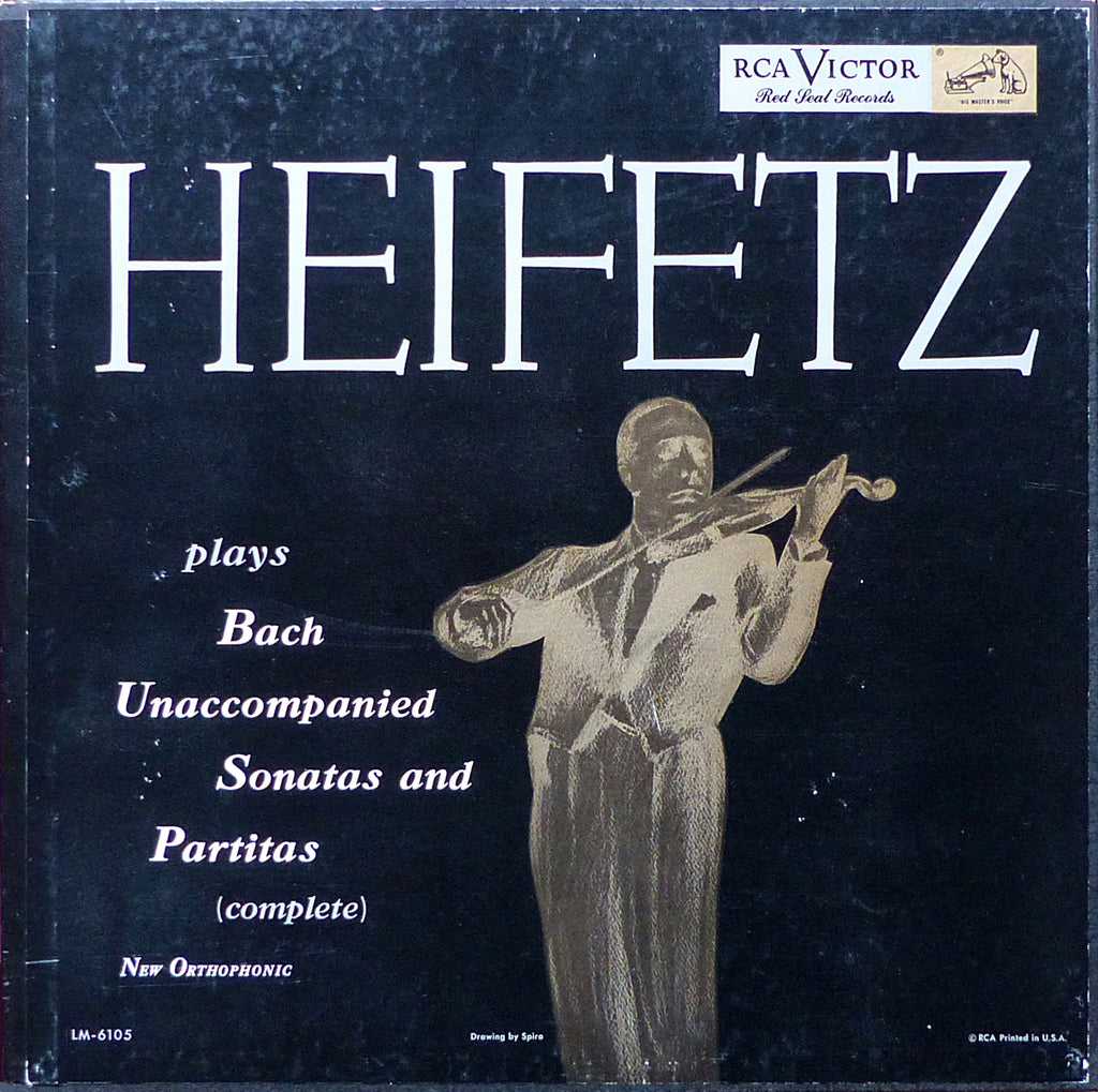 Heifetz: Bach Solo Violin Sonatas & Partitas - RCA LM-6105 (3LP box)