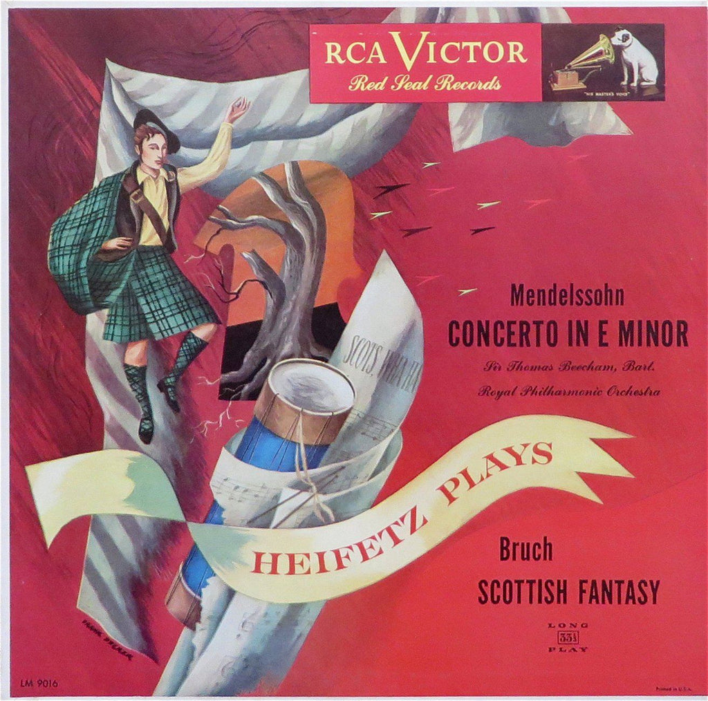 Heifetz: Mendelssohn Concerto Op. 64 + Bruch Scottish Fantasy - RCA LM-9016