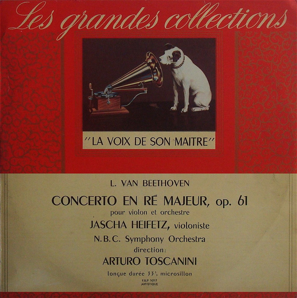LP - Heifetz/Toscanini: Beethoven Violin Concerto - LVSM FJLP 5017