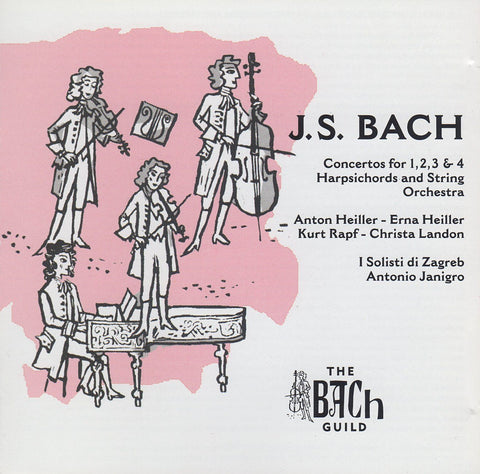 Heiller: Bach Concertos for 1/2/3/4 Harpsichords - The Bach Guild ATM-CD-1249 (2CD set)