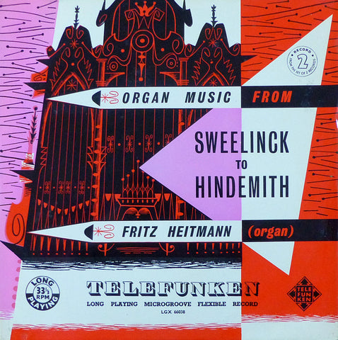 Heitmann: Bach, Pepping and Hindemith organ works - Telefunken LGX 66038