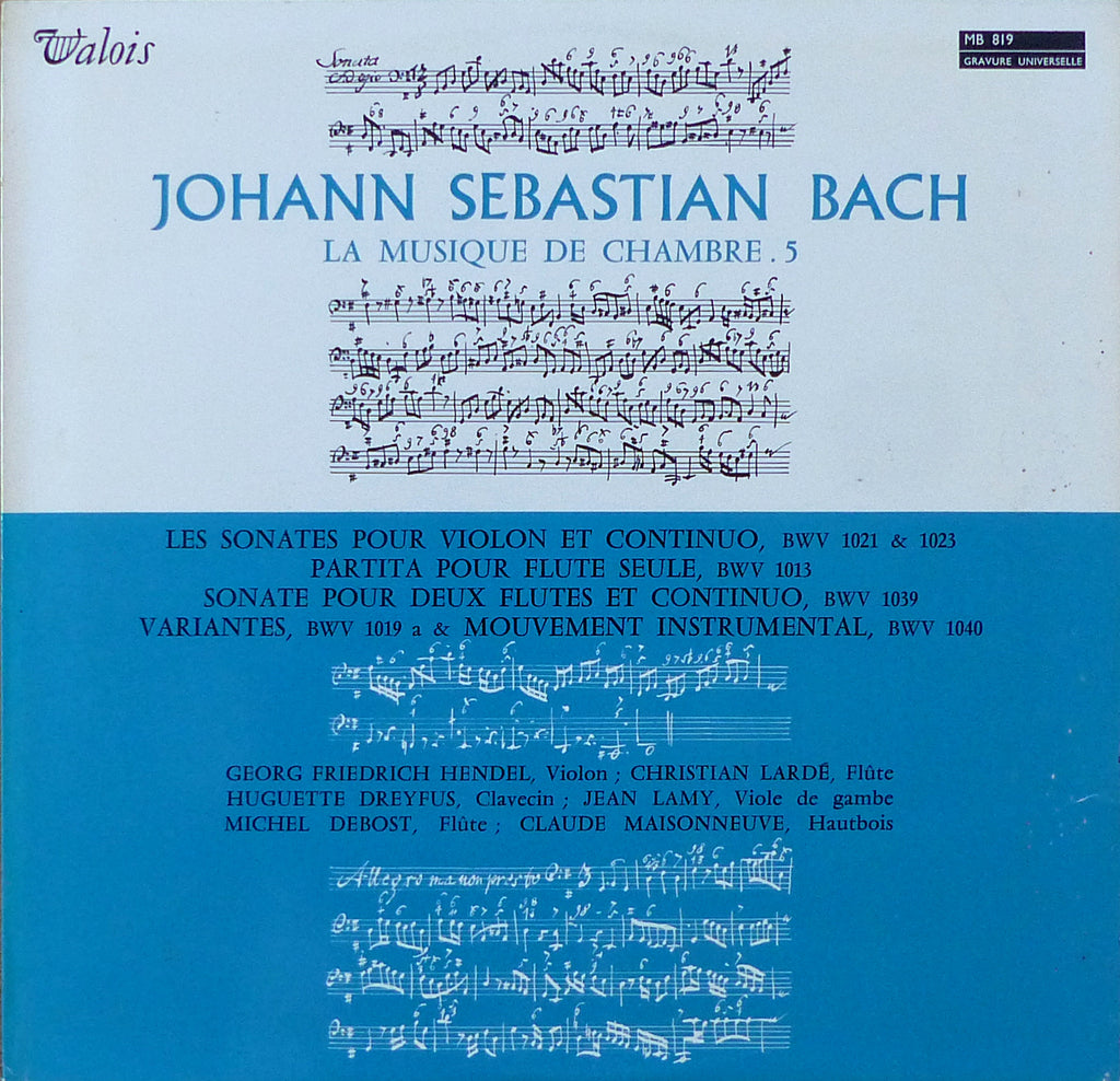 Hendel: Bach Violin Sonatas BWV 1021 & 1023, etc. - Valois MB 819