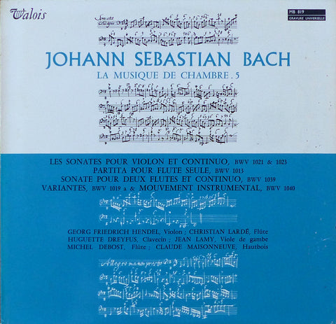 Hendel: Bach Violin Sonatas BWV 1021 & 1023, etc. - Valois MB 819