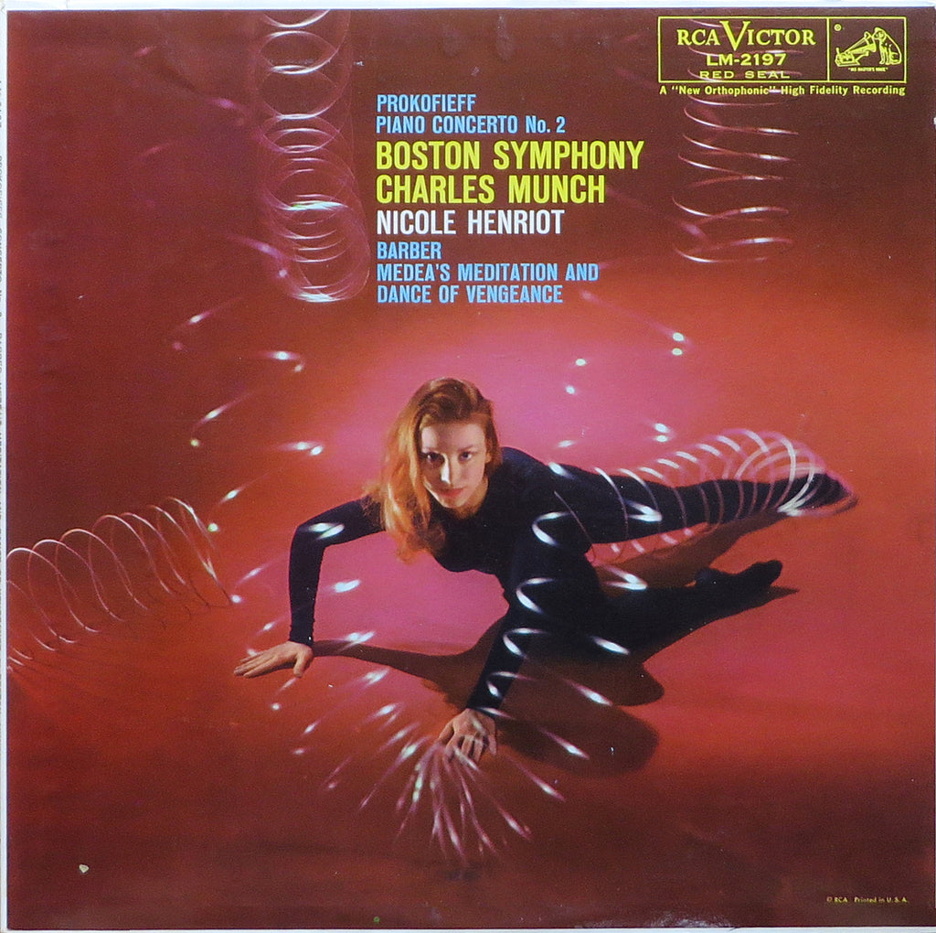 Henriot: Prokofiev Piano Concerto No. 2 + Barber - RCA LM-2197