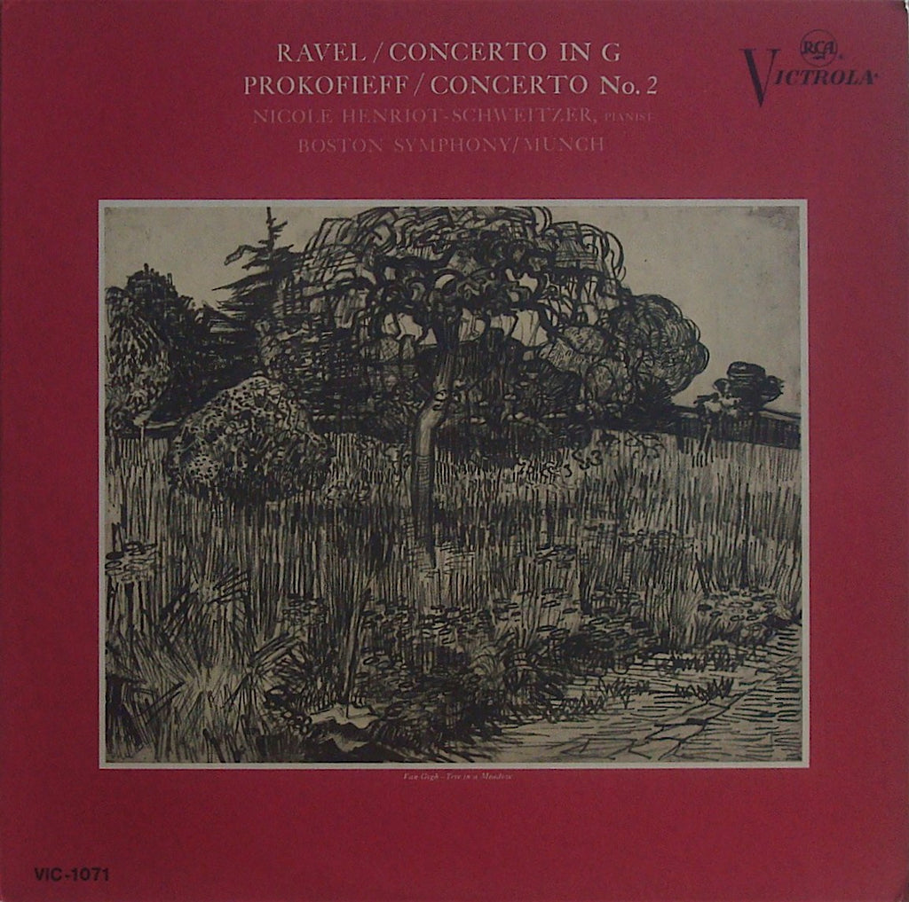 LP - Henriot-Schweitzer: Ravel Piano Concerto In G + Prokofiev No. 2 - RCA VIC-1071