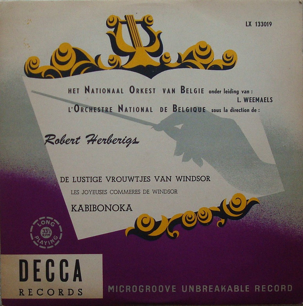 LP - Weemaels: Herberigs The Lusty Wives Of Windsor - Decca LX 133019 (10" LP) - Rare