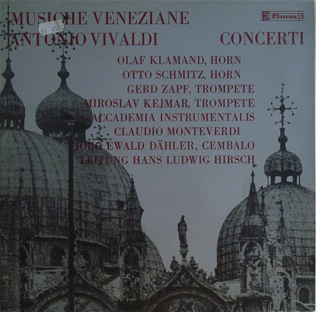 LP - Hirsch: Vivaldi Concerti For Diverse Instruments - Claves CLA D 602