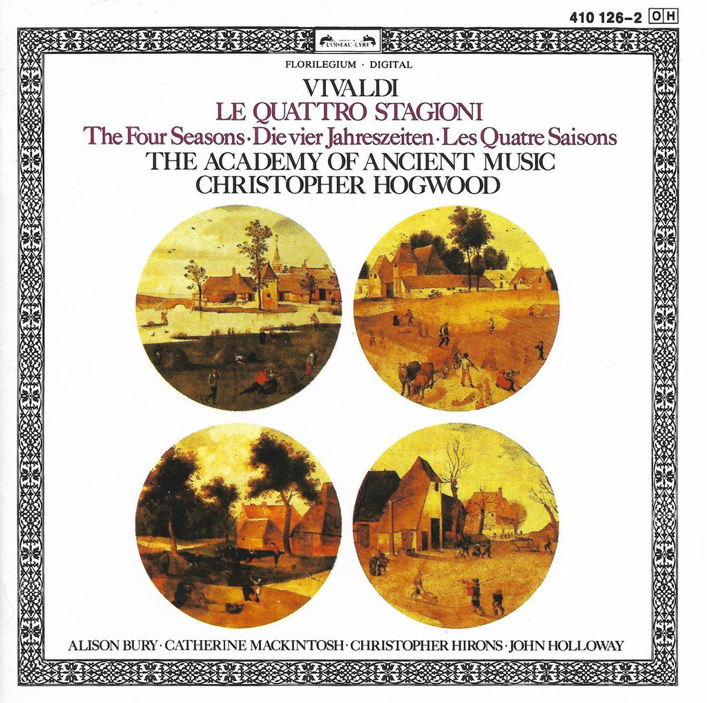 Hogwood: Vivaldi The Four Seasons - L'Oiseau-Lyre 410 126-2