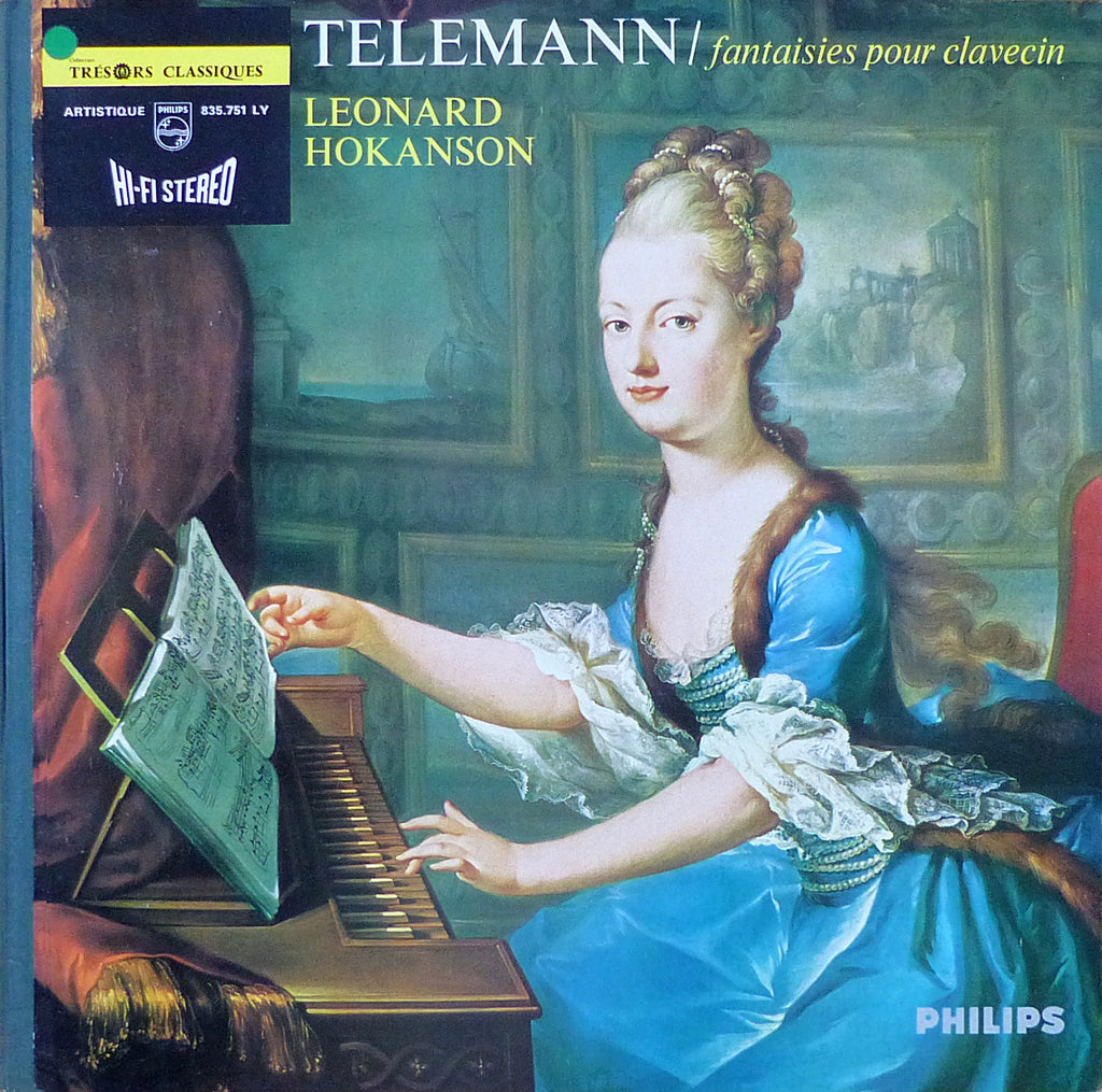 Hokanson: Telemann Fantasies for Harpsichord - Philips 835.751 LY