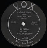 Horenstein: Bach 6 Brandenburg Concerti - Vox DL 122 (2LP deluxe album)