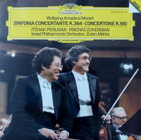 Perlman/Zukerman: Mozart Sinfonia Concertante K. 364, etc. - DG 415 486-1