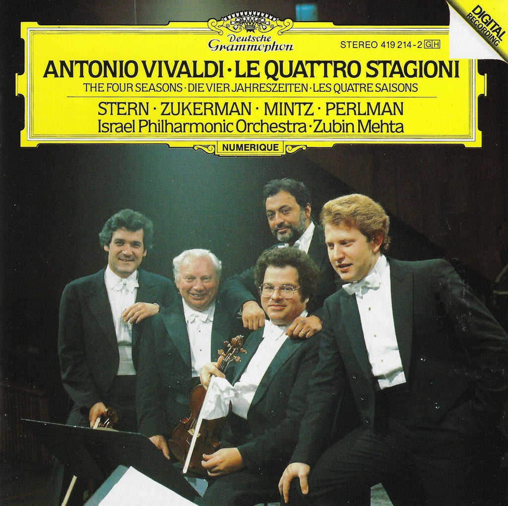 Stern/Zukerman/Mintz/Perlman: Vivaldi 4 Seasons - DG 419 214-2