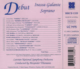Inessa Galante: Arias by Bellini, Bizet, Mozart, et al. - Campion RRCD 1335