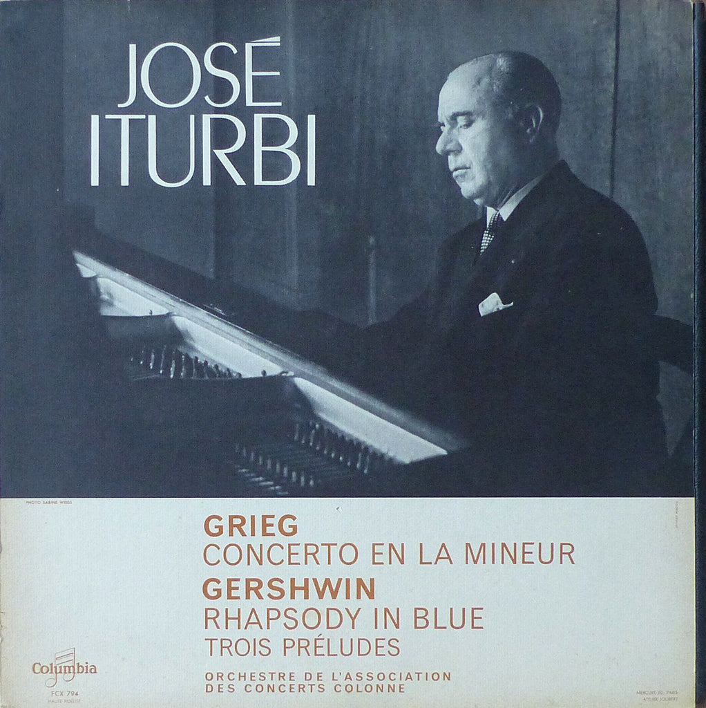 Iturbi: Gershwin Rhapsody in Blue + Grieg Piano Concerto - Columbia FCX 794