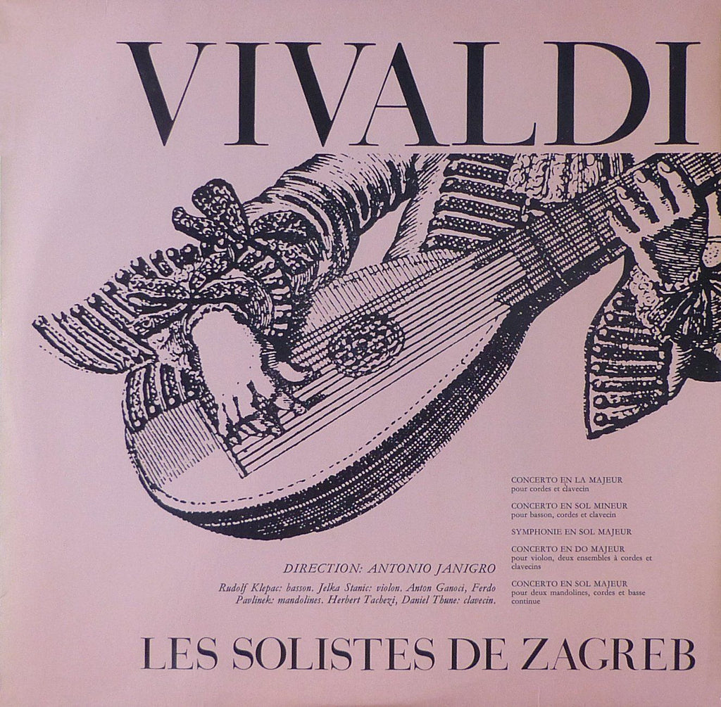 Janigro/Zagreb Soloists: Vivaldi Diverse Concerti - Guilde du Disque EL 16518