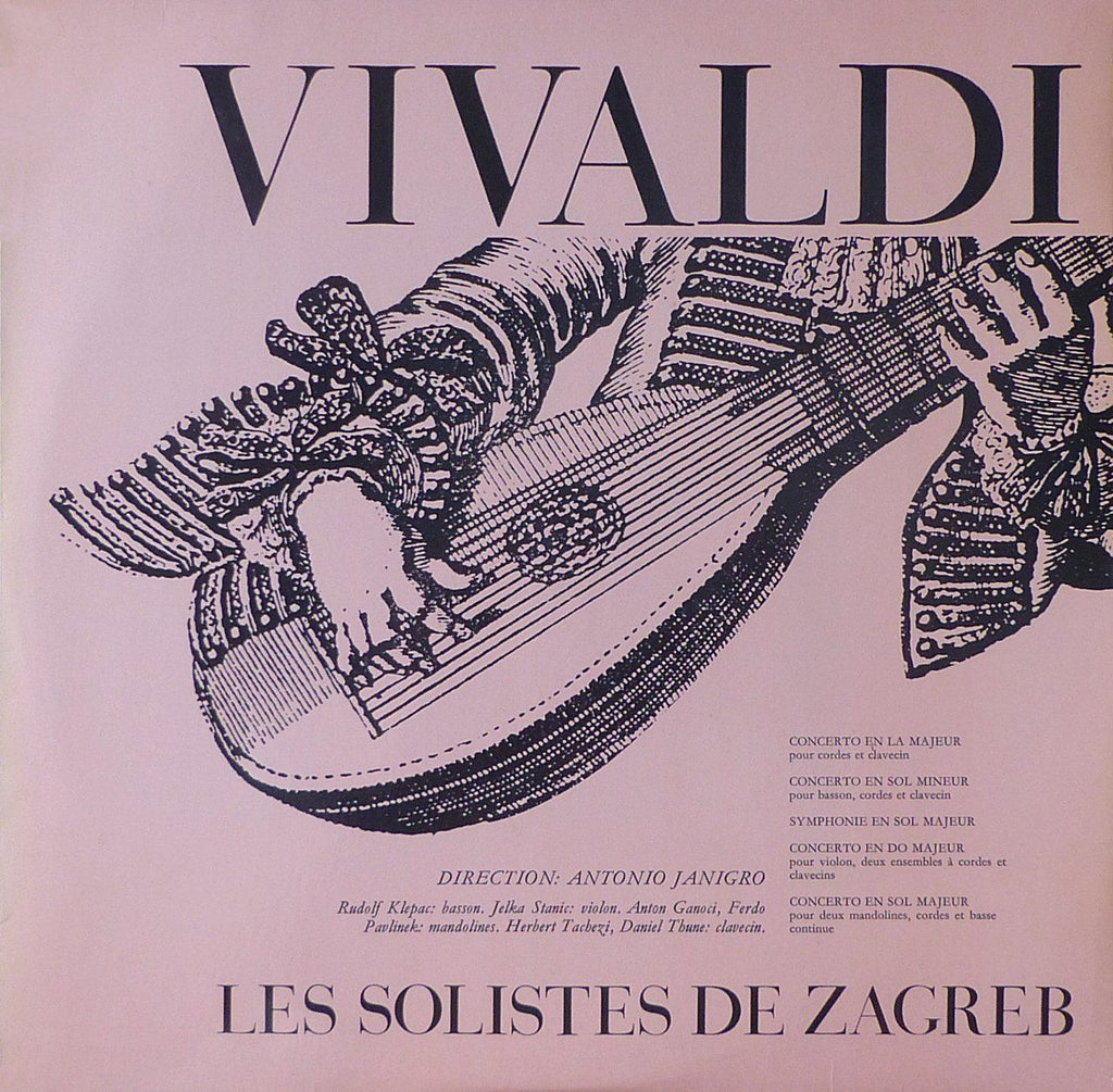 Janigro/Zagreb Soloists: Vivaldi Diverse Concerti - Guilde du Disque EL 16518