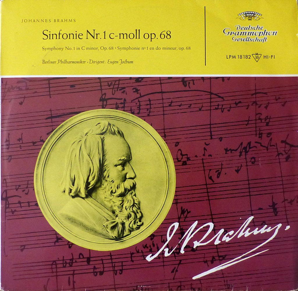 Jochum/BPO: Brahms Symphony No. 1 in C minor Op. 68 - DG LPM 18182