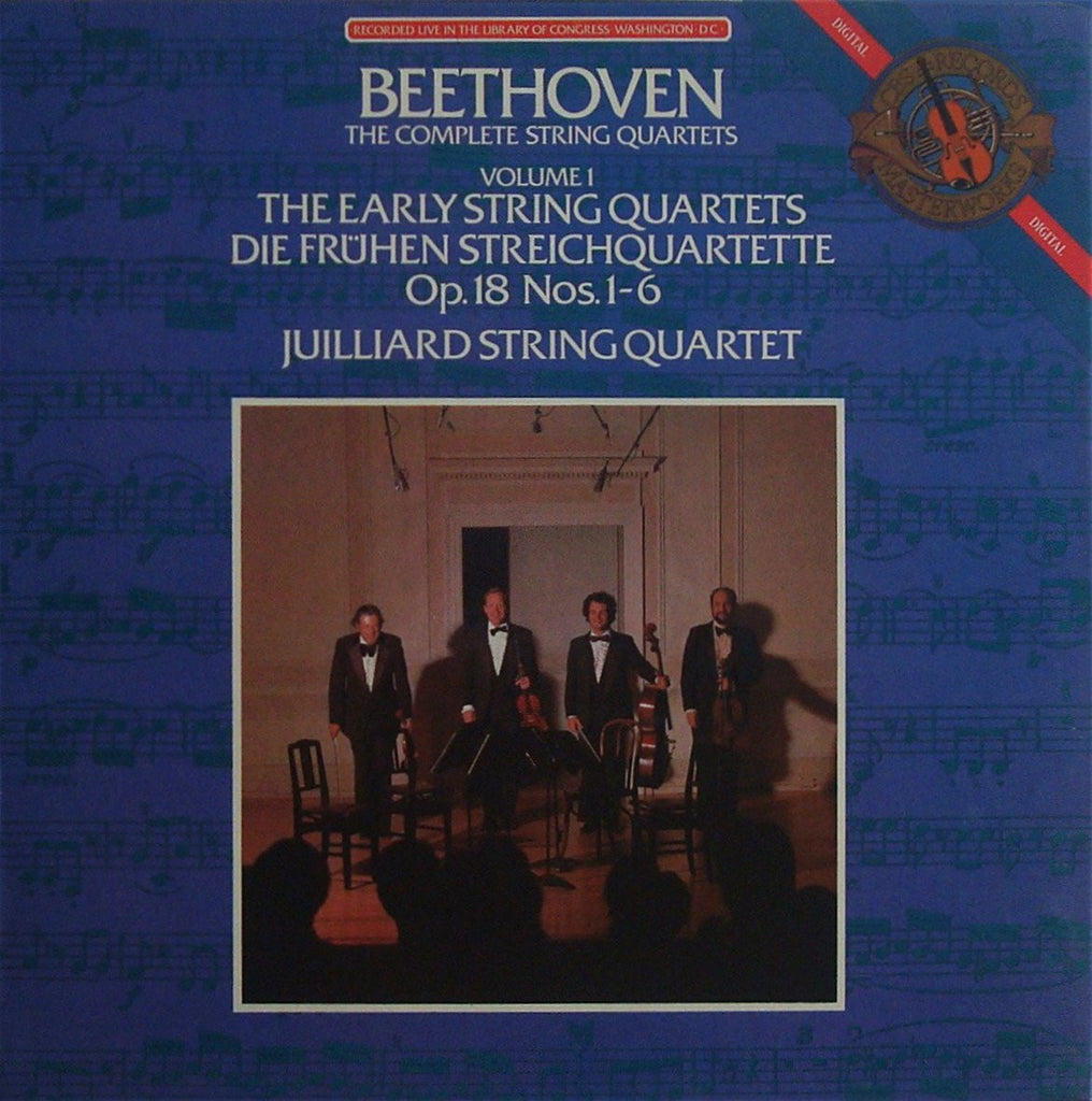 LP - Juilliard Quartet: Beethoven String Quartets Op. 18/1-6 - CBS D 37868 (3LP Box Set)