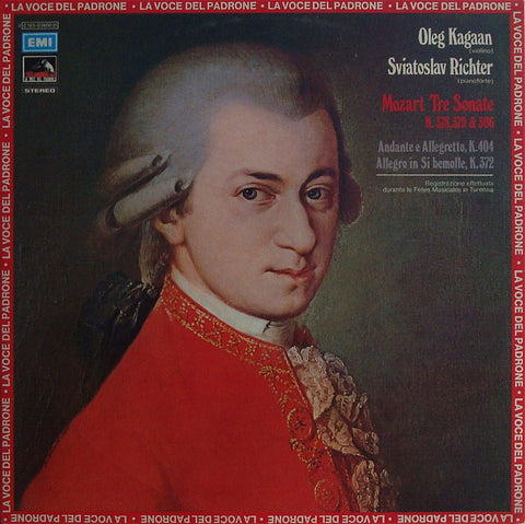 LP - Kagan/Richter: Mozart 3 Violin Sonatas, Etc. - Italian EMI C 165-02600/01 (2LP Set)