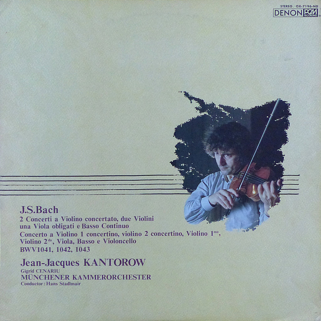 Kantorow: Bach Violin Concerti BWV 1041-1043 - Denon OX-7196-ND