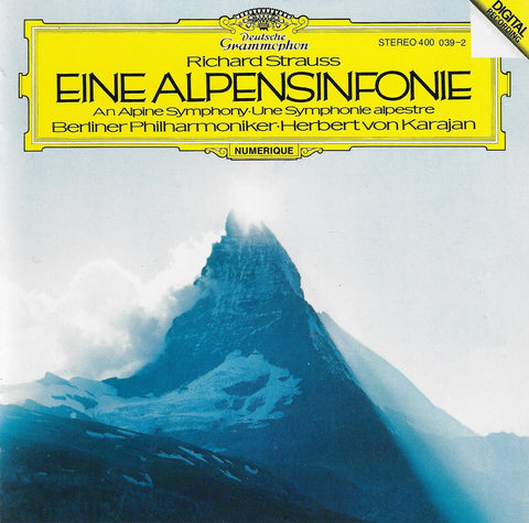 Karajan: R. Strauss Eine Alpensinfonie Op. 64 - DG 400 039-2 (DDD)