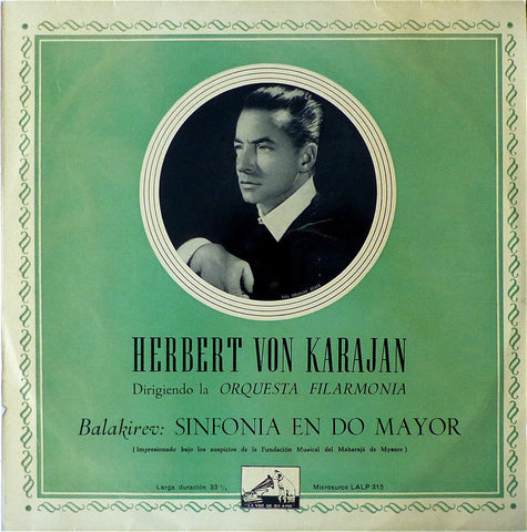 LP - Karajan: Balakirev Symphony In C Major - La Voz De Su Amo LALP 315