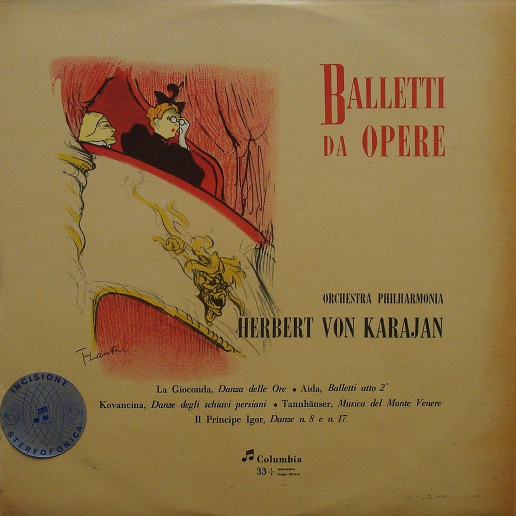 LP - Karajan/Philharmonia: Ballet Music (Verdi, Ponchielli, Etc.) - Columbia QCX 10192, Truly Lovely