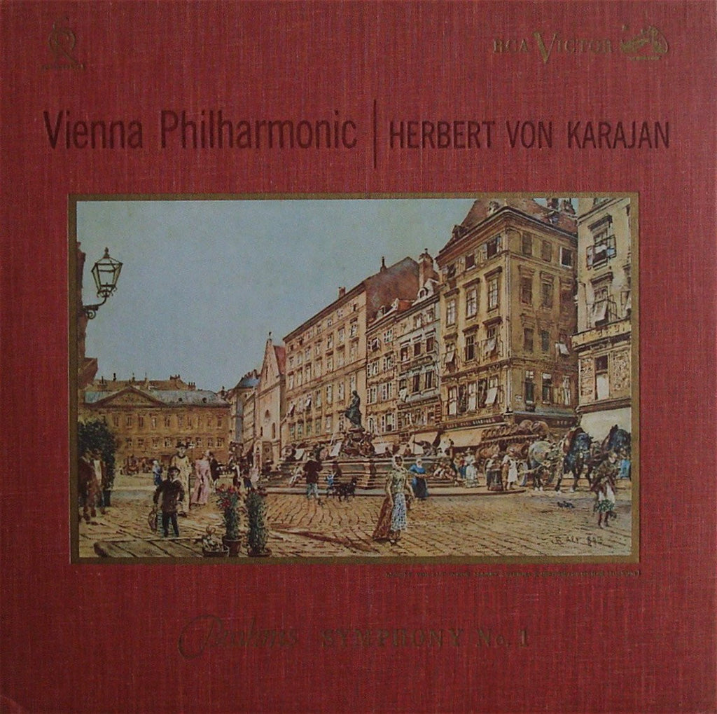 LP - Karajan/VPO: Brahms Symphony No. 1 In C Minor Op. 68 - RCA LD 2351 (Soria Ed.)