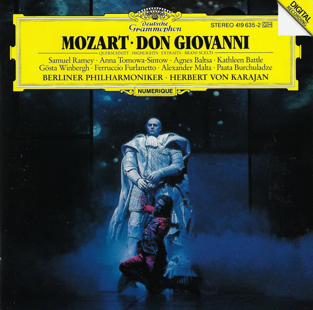 Karajan: Mozart Don Giovanni highlights (Ramey, et al.) - DG 419 635-2