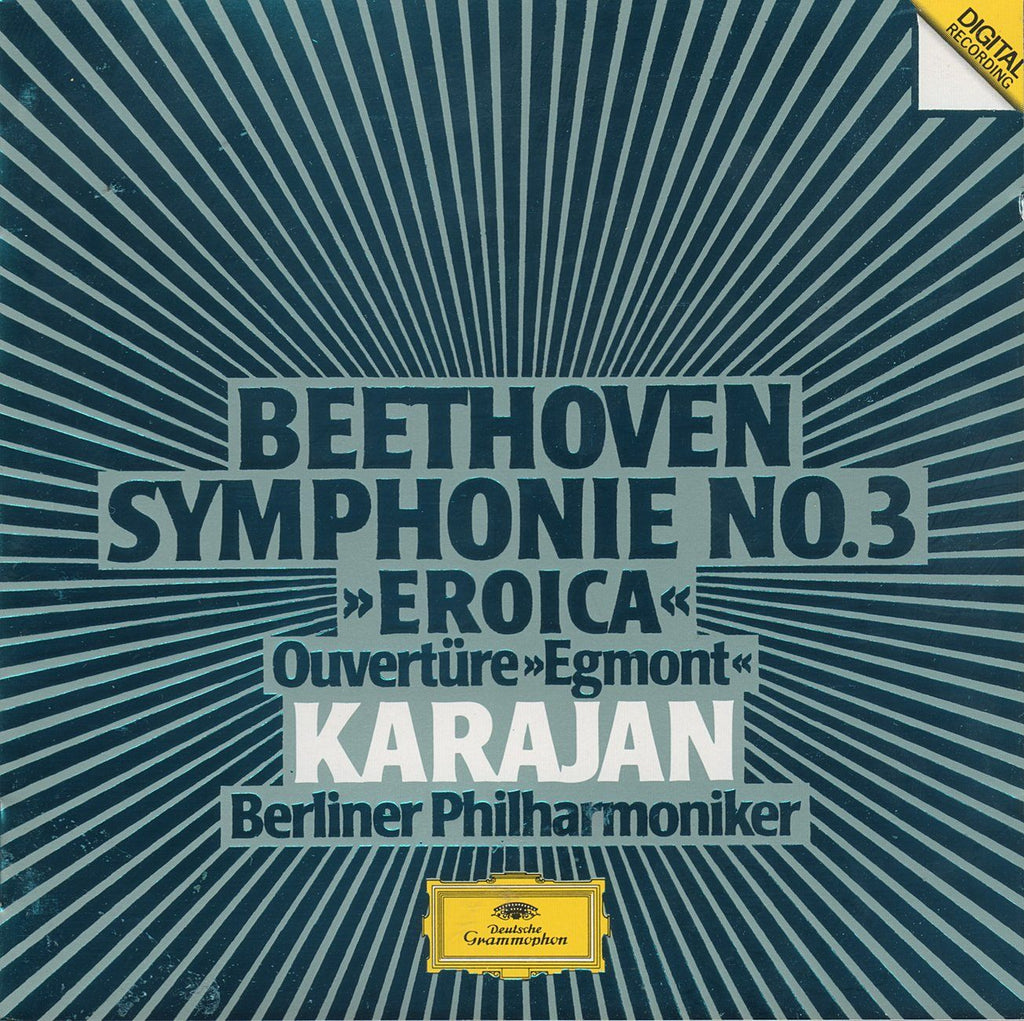 Karajan/BPO: Beethoven Symphony No. 3 (Eroica) - DG 415 506-2 (DDD)