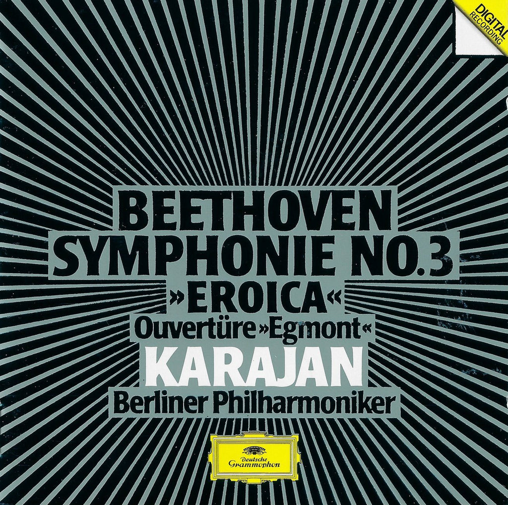 Karajan: Beethoven Eroica Symphony + Egmont Overture - DG 415 506-2