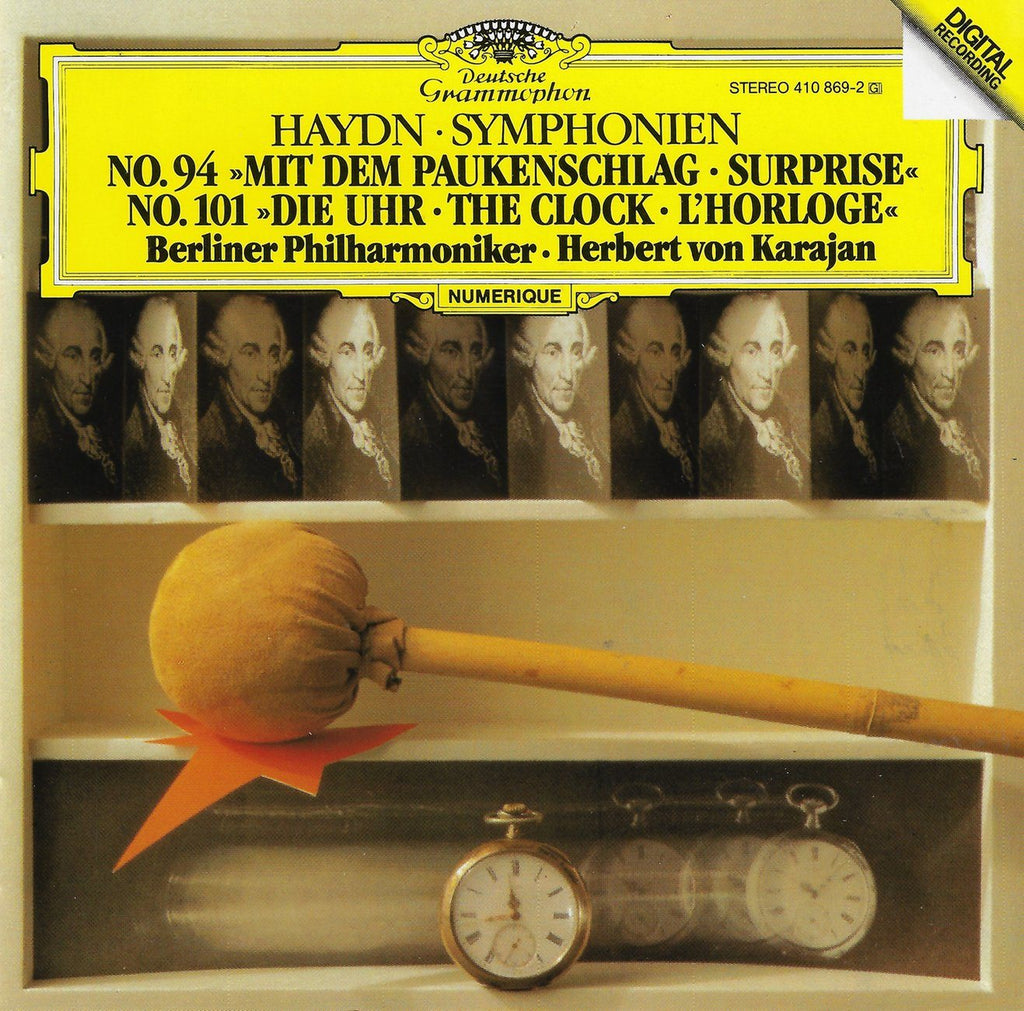 Karajan: Haydn Symphonies 94 (Surprise) & 104 (Clock) - DG 410 869-2