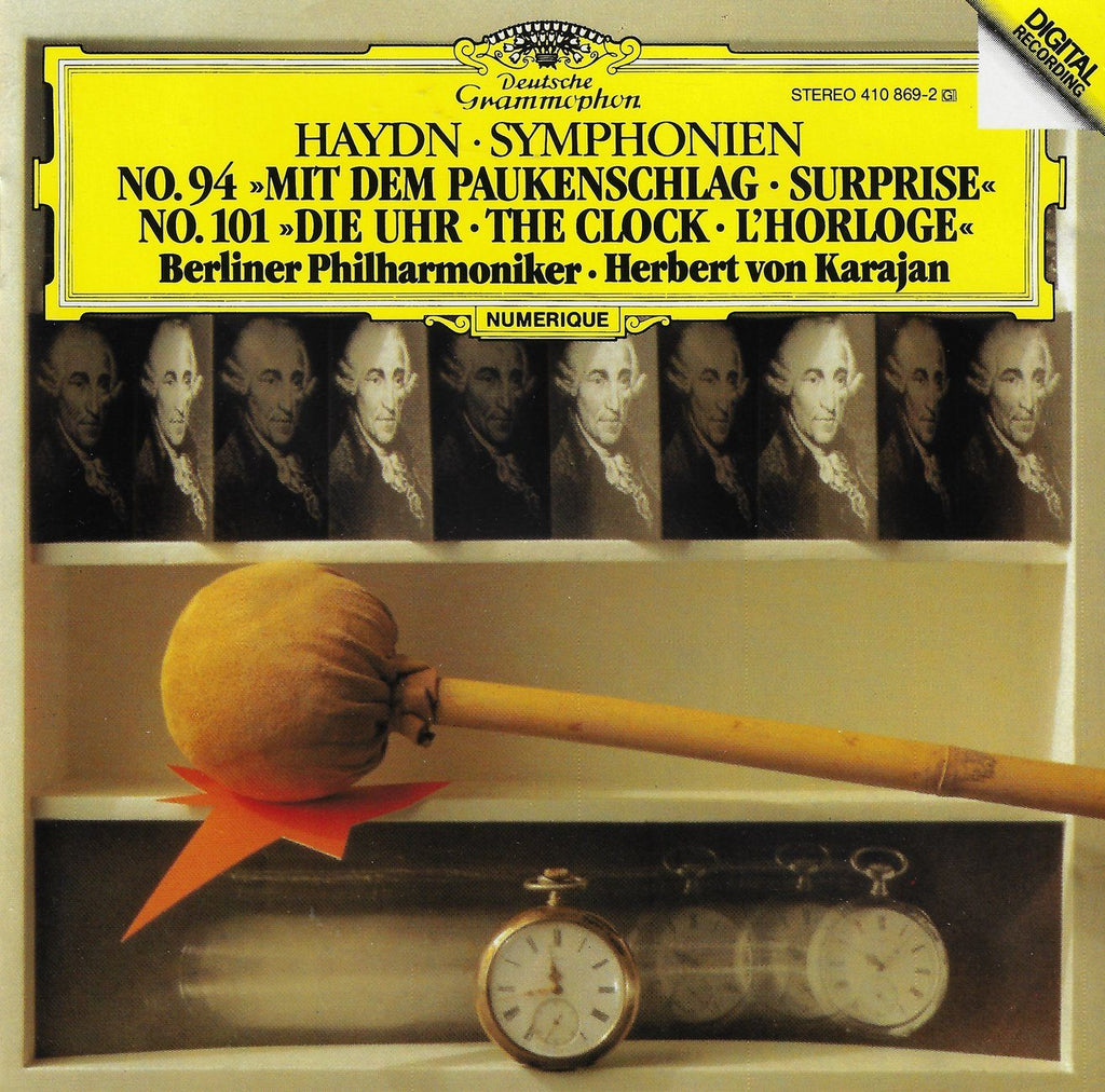 Karajan: Haydn Surprise & Clock Symphonies - DG 410 869-2