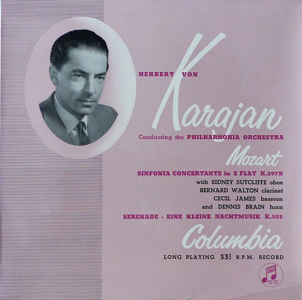 Karajan/Philharmonia: Mozart K. 525 + K. 279b - Columbia 33CX 1178