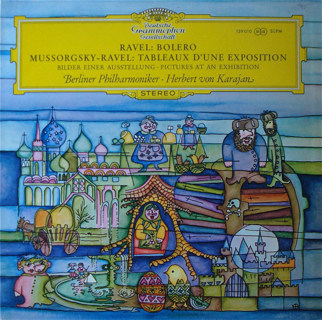 LP - Karajan/BPO: Pictures At An Exhibition + Bolero - DG SLPM 139 010