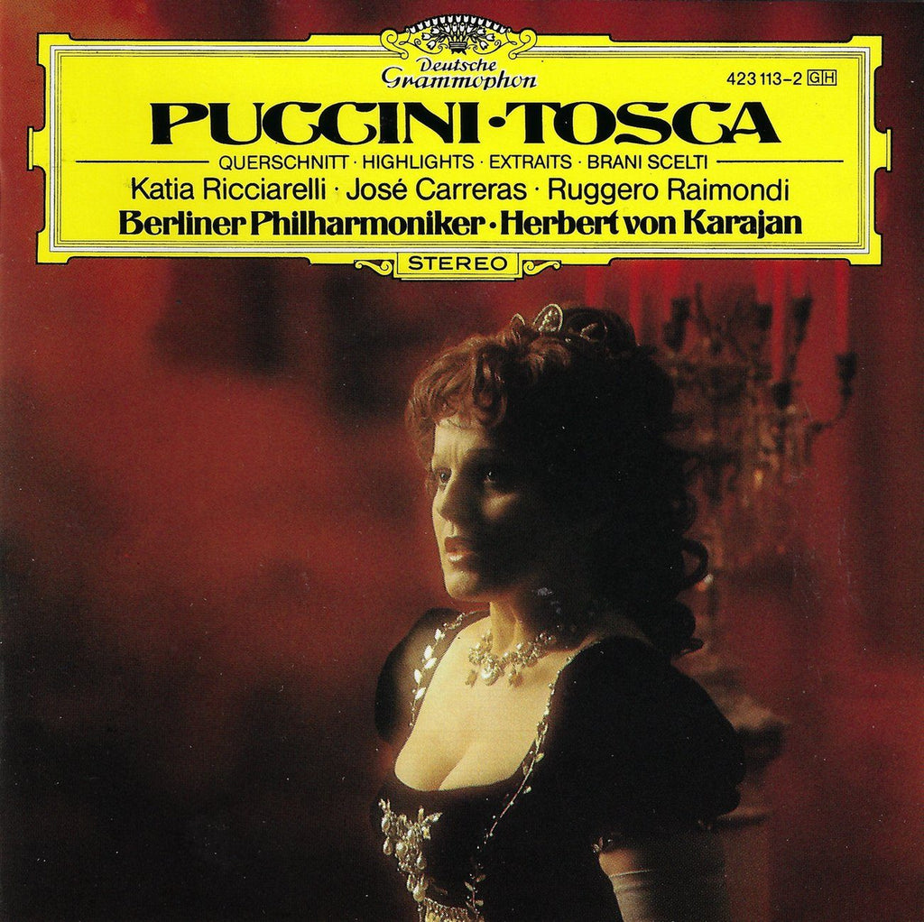 Karajan: Puccini Tosca (Ricciarelli, Carreras, et al.) - DG 423 113-2