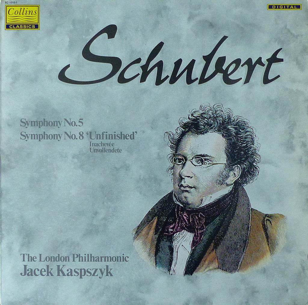 Kaspszyk: Schubert Syms 5 & 8 (Unfinished) - Collins Classics EC 1010-1