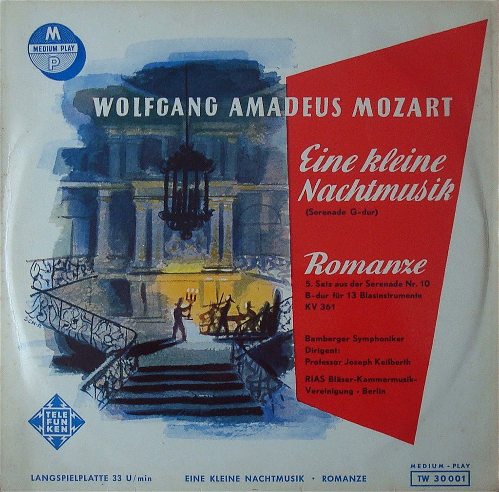 LP - Keilberth: Mozart Serenade K. 525, Etc. - Telefunken TW 30 001 (10" LP)