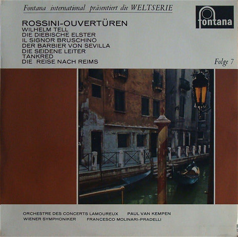LP - Kempen / Molinari-Pradelli: 7 Rossini Overtures - Fontana 695 007 KL
