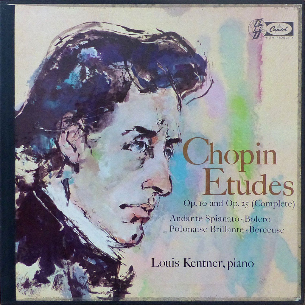 Kentner: Chopin Etudes Opp. 10 & 25, Berceuse, etc. - Capitol GBR-7162 (2LP box set)